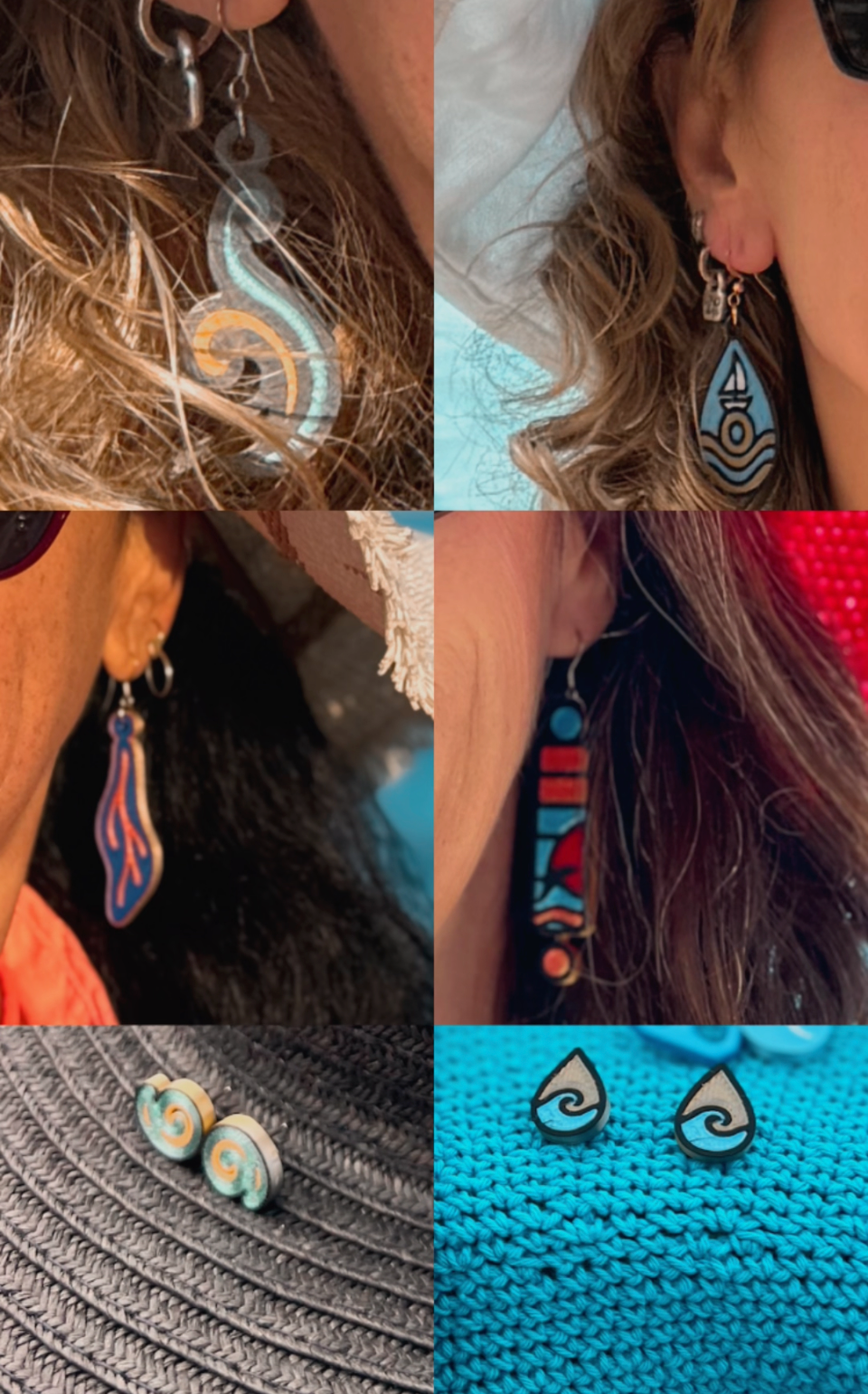 EARRINGS. Long Drops & Sacred Studs