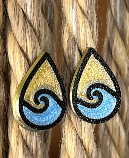 Calypso's Droplet Earrings. STUDS